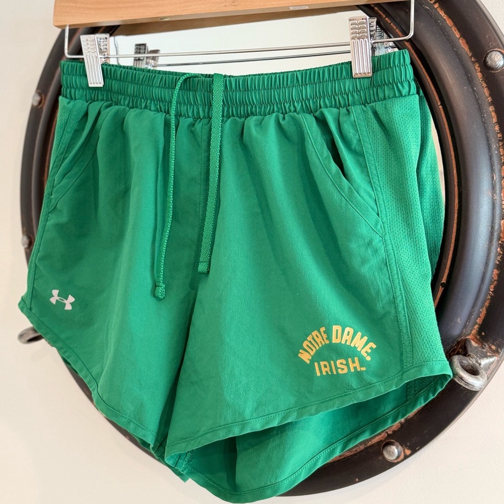 University of Notre Dame Green Irish ☘️ Running Shorts Sz Small